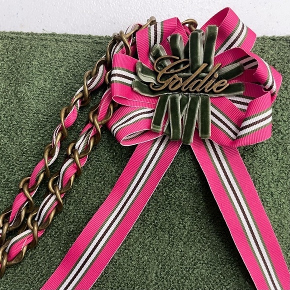 Vintage Limited Edition Green Tweed
Goldie Bag Purse Chain Pockets
Barbiecore - Picture 10 of 14